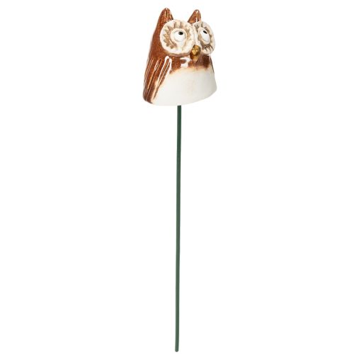 Coruja decorativa de cerâmica para plantas, 26 cm, 2 peças. | Floristik24.pt