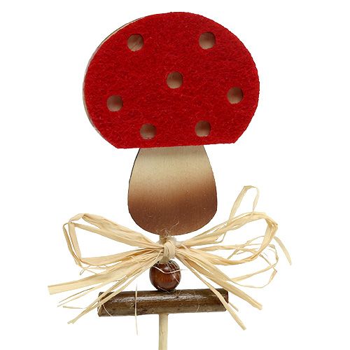 Itens Plug fly agaric 7cm C33,5cm 16 peças