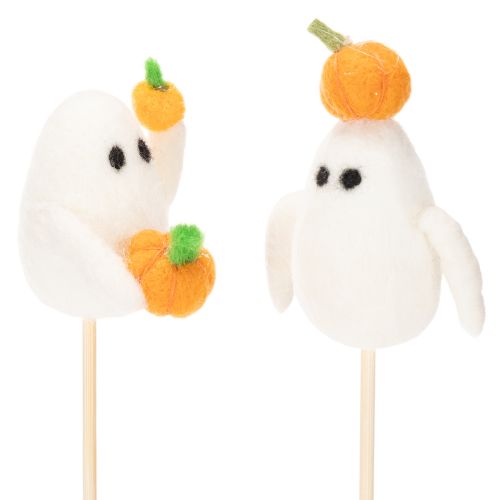 Fantasmas em palitos de madeira, decoração de Halloween, 54 cm, 8 peças | Floristik24.pt