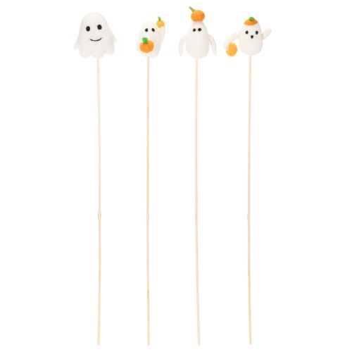 Fantasmas em palitos de madeira, decoração de Halloween, 54 cm, 8 peças | Floristik24.pt