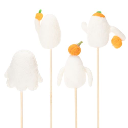 Fantasmas em palitos de madeira, decoração de Halloween, 54 cm, 8 peças | Floristik24.pt