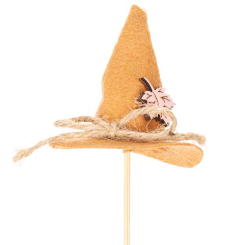 Enfeites decorativos de feltro em formato de chapéu de bruxa para decoração de mesa no outono, 28 cm, 12 peças | Floristik24.pt