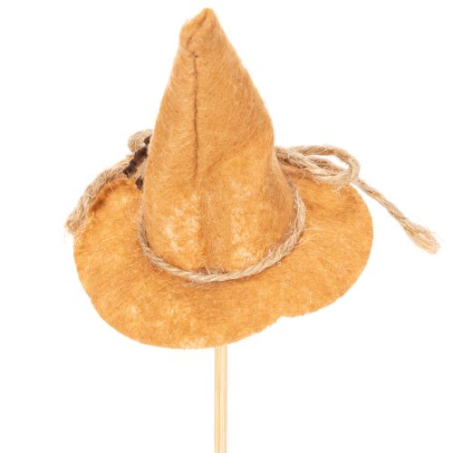 Enfeites decorativos de feltro em formato de chapéu de bruxa para decoração de mesa no outono, 28 cm, 12 peças | Floristik24.pt