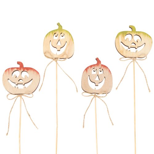 Abóbora decorativa com rosto, decoração de Halloween, 31 cm, 12 peças