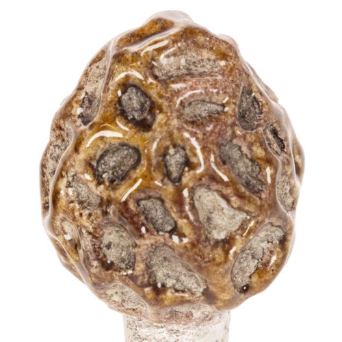 Cogumelo morel artificial decorativo para vasos de plantas e mesas, 13 cm, 2 peças | Floristik24.pt