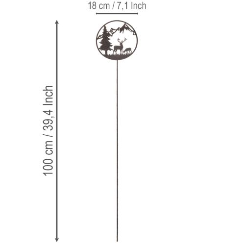 Estaca decorativa, animais da