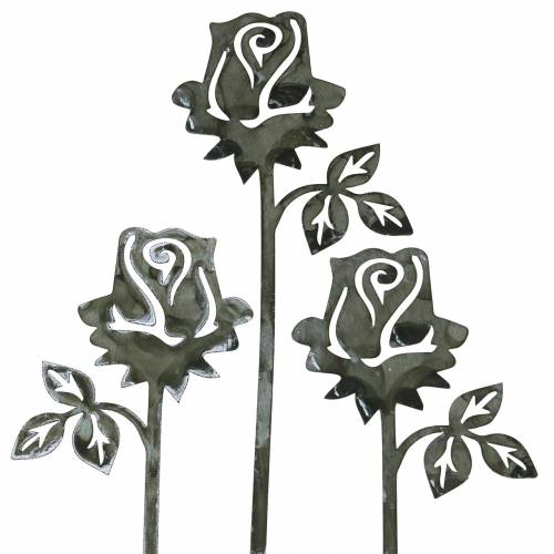 Pino de metal rosa prata cinza, metal lavado branco 20cm × 8cm 12pcs