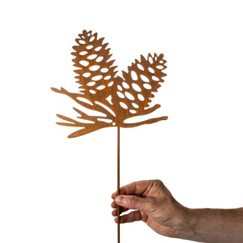 Decoração de pinha em metal, com motivo de pinha, 96 cm | Floristik24.pt