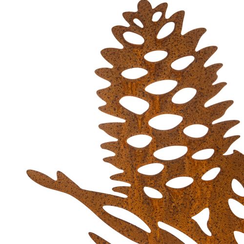 Decoração de pinha em metal, com motivo de pinha, 96 cm | Floristik24.pt