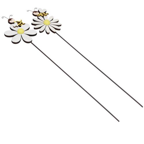 Itens Decoração de primavera flor plug decoração de abelha 11 × 7,5 cm 6 unidades