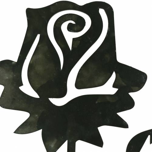 Itens Plugue de metal rosa cinza prateado, metal caiado de branco 20cm × 11,5cm 8 unid.