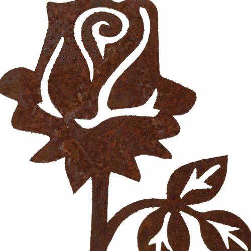 Floristik24 Plugue de metal rosa pátina de metal 20cm × 8cm 12pcs