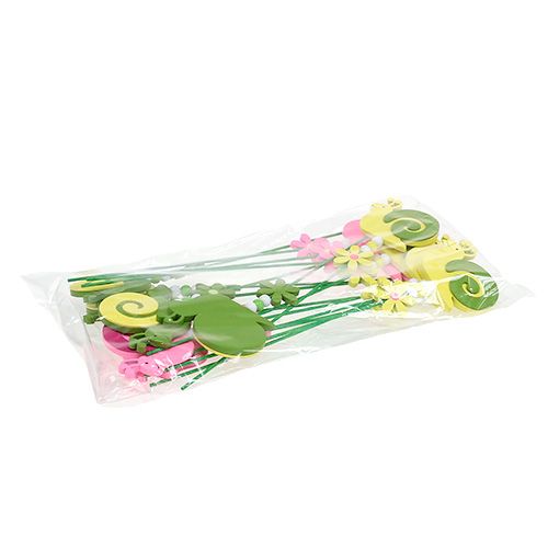 Floristik24 Plugue caracol colorido asst. 7,5 cm 16 peças