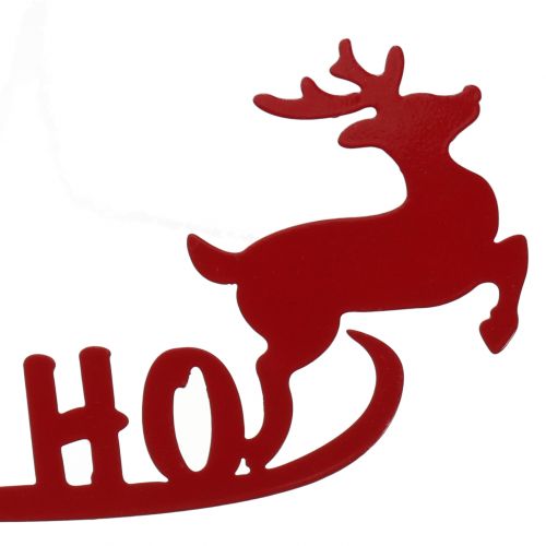Floristik24 Plug com motivo de Natal vermelho 30cm