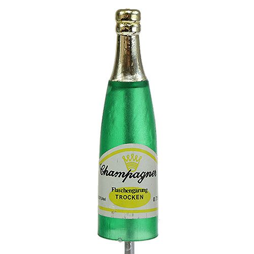 Itens Tampão para garrafas de champanhe marrom, verde, amarelo 7,5 cm L28,5 cm 10 peças