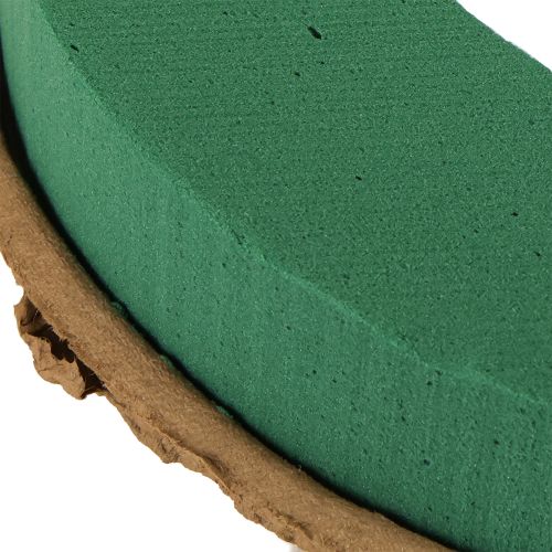 Itens Coroa de espuma floral espuma floral molhada sobre papelão Ø30cm 2 peças
