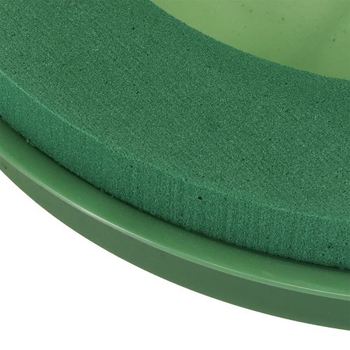 Itens Coroa de espuma floral com tigela espuma floral úmida Ø29cm 2 peças
