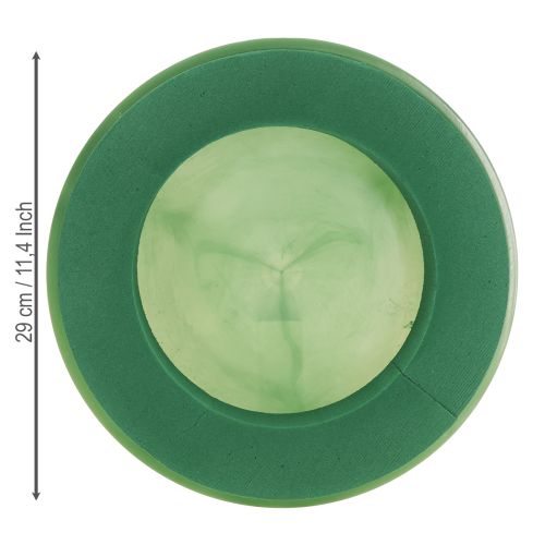 Itens Coroa de espuma floral com tigela espuma floral úmida Ø29cm 2 peças