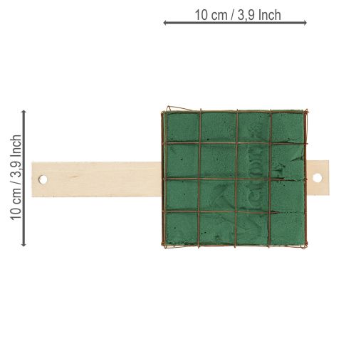Itens Tijolo de espuma floral Florette Eco com madeira 10×10cm