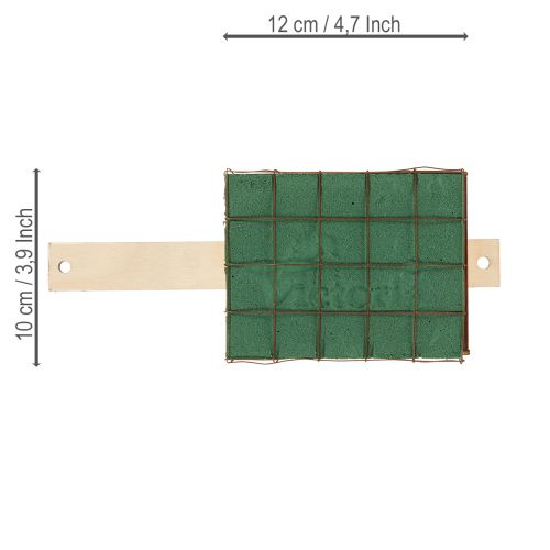 Itens Base de tijolo de espuma floral em madeira Florette Eco 12×10cm