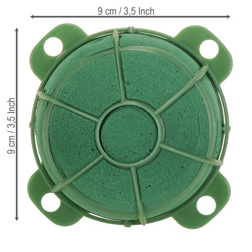 Itens Suporte redondo para decoração de flores em espuma floral Ø9cm H5cm 4 peças