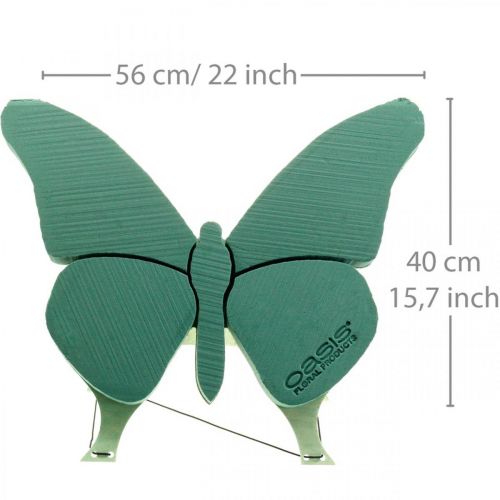 Itens Borboleta de espuma floral com suporte 56cm x 40cm