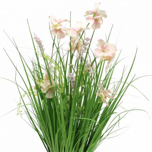Floristik24 Bouquet Deco em pé com flores campestres rosa artificial 51cm