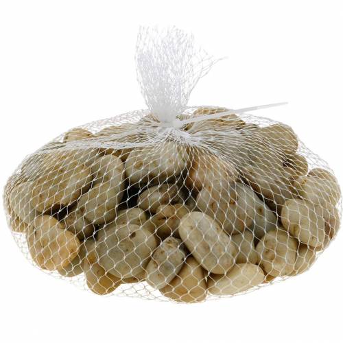 Floristik24 Seixos de rio creme natural 2-4cm 1kg