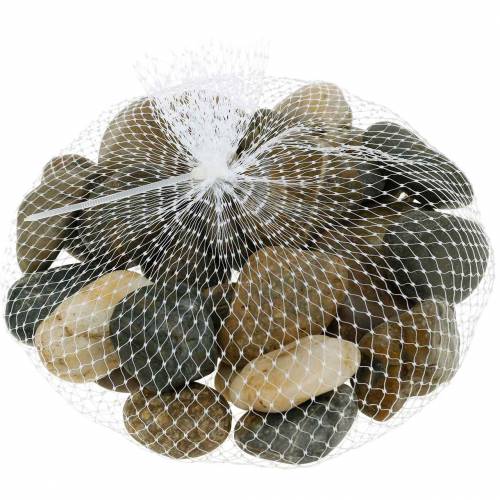 Floristik24 Seixos de Rio Natural Claro e Escuro 3-6cm 1kg