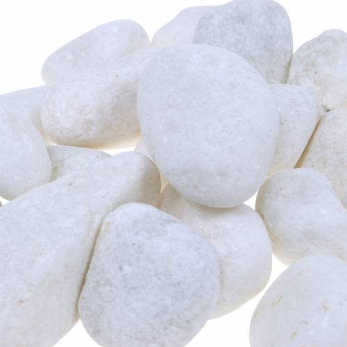 Rio Seixos Branco Natural 3-5cm 1kg
