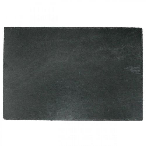Floristik24 Ardósia natural, bandeja de pedra, ardósia antracite 45×30cm