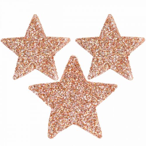 Espalhar decoração Estrelas de Natal Espalhar estrelas rosa Ø4/5cm 40p