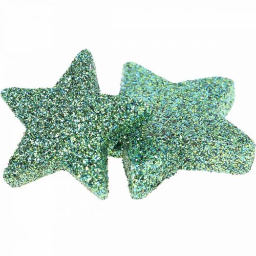 Itens Espalhar decoração Estrelas de Natal Espalhar estrelas verde Ø4/5cm 40p