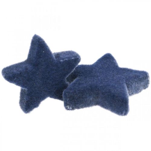 Itens Granulado natalino, estrelas, azul Ø4/5cm 40p
