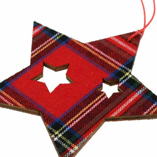 Floristik24 Decoração da árvore de Natal com diamantes vermelhos 8 cm 12 unidades