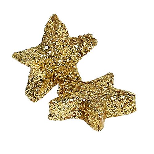 Itens Star glitter 1,5 cm para polvilhar ouro 144 unidades