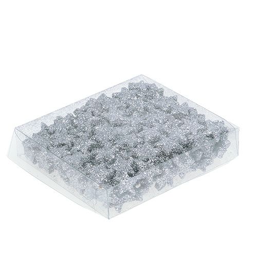 Itens Star Glitter 1,5cm para polvilhar prata 144pcs