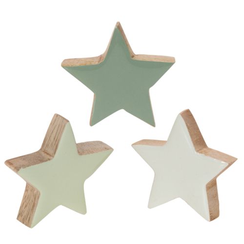 Conjunto de estrelas de madeira para decoração de mesa e peitoril de janela, 5 cm, 9 peças comprar | Floristik24.pt