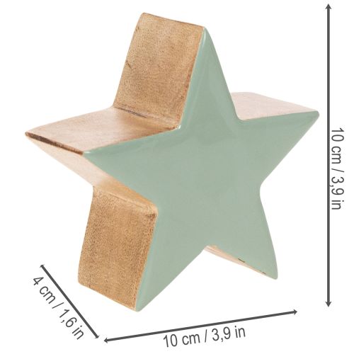 Conjunto de 3 Estatuetas Decorativas em Formato de Estrela para Mesa, 10cm | Floristik24.pt