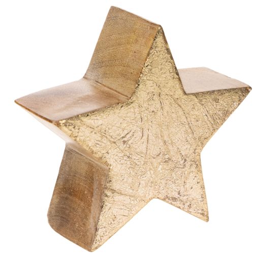 Suporte decorativo em forma de estrela de Natal para mesa ou prateleira, 10 cm, conjunto de 3 peças