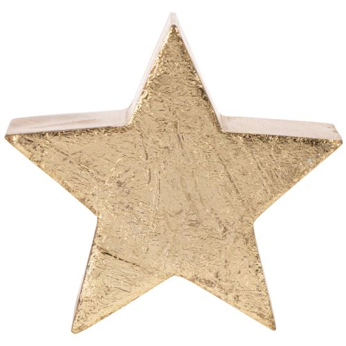 Suporte decorativo em forma de estrela de Natal para mesa ou prateleira, 10 cm, conjunto de 3 peças | Floristik24.pt