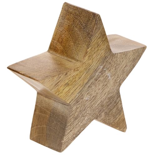 Suporte decorativo em forma de estrela de Natal para mesa ou prateleira, 10 cm, conjunto de 3 peças | Floristik24.pt
