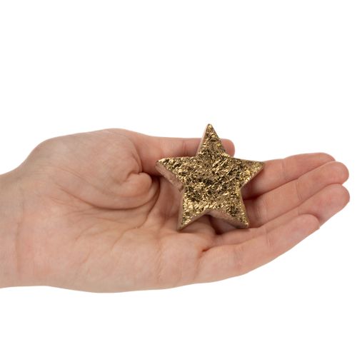 Estrela decorativa brilhante para decoração de mesa, 5 cm, 9 peças | Floristik24.pt