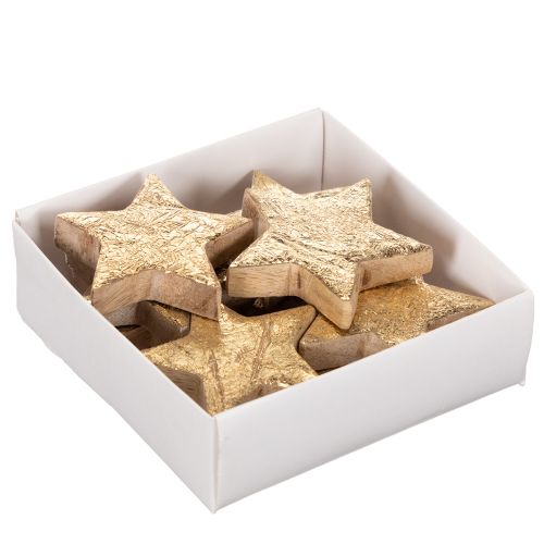Estrela decorativa brilhante para decoração de mesa, 5 cm, 9 peças | Floristik24.pt