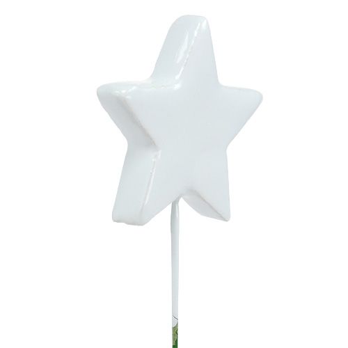 Floristik24 Estrela em arame 5cm branco 48 unid.