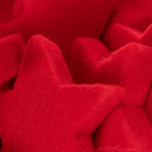 Pequena estrela decorativa, decoração flocada, 5 cm, 40 peças | Floristik24.pt