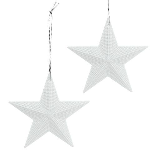 Floristik24 Estrela para pendurar 11cm L19cm 6pcs