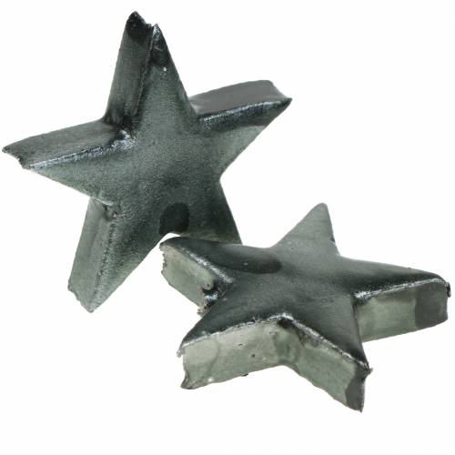 Floristik24 Estrelas decorativas cinza 4 cm 12 unidades