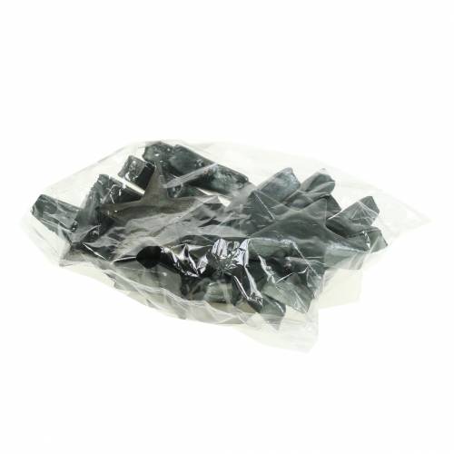 Floristik24 Estrelas decorativas cinza 4 cm 12 unidades