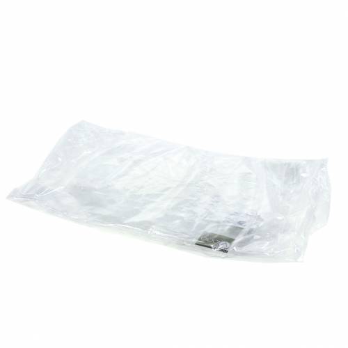 Floristik24 Estrela de gelo decorativa para pendurar transparente, brilho 24,5 cm 6 unidades